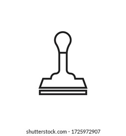 Stamp icon design isolated on white background
