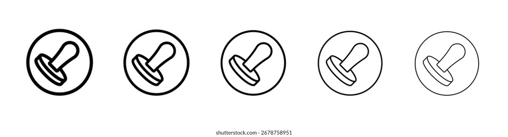 Stempel-Icon-Design, Logo, App, UI. Vektorgrafik, EPS