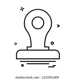 Stamp icon design vector 