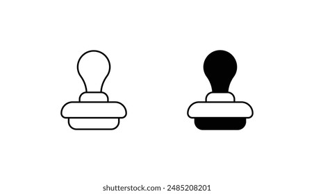 Stamp icon design with white background stock illustration