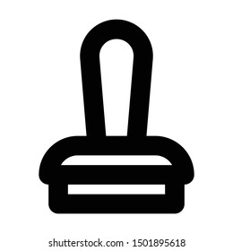stamp icon. Element of business management illustration. Signs and symbols can be used for web, logo, mobile app, UI, UX