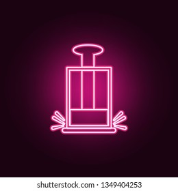 stamp icon. Elements of HR & Heat hunting in neon style icons. Simple icon for websites, web design, mobile app, info graphics