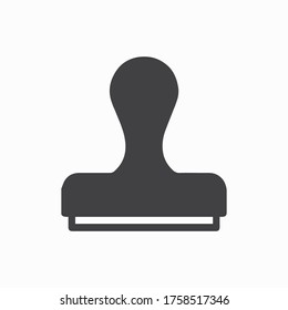 Stempel-Icon-Flachbild-Illustration