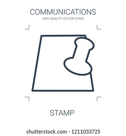 stamp icon. high quality line stamp icon on white background. from communications collection flat trendy vector stamp symbol. use for web and mobile