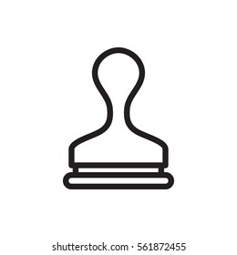 stamp icon illustration isolated vector sign symbol
