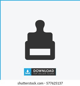 stamp icon illustration isolated vector sign symbol