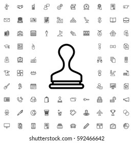 Stamp Icon Illustration Isolated Vector Sign Symbol. Company Icons Vector Set.