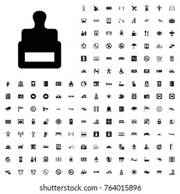 Stamp icon illustration isolated vector sign symbol. airport icons set for web and mobile.