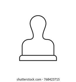 stamp icon illustration isolated vector sign symbol
