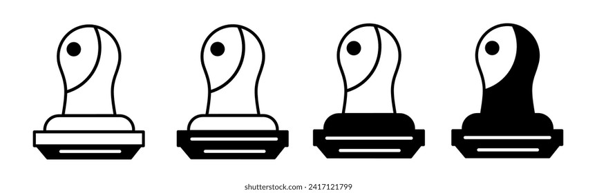 Stamp icon illustration template. Stock vector.