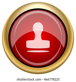 Stamp icon. Internet button on white background. EPS10 vector.