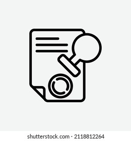  stamp icon, isolated office outline icon in light grey background, perfect for website, blog, logo, graphic design, social media, UI, mobile app, EPS 10 vector illustration