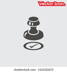 Stamp Icon Isolated Sign Symbol And Flat Style For App, Web And Digital Design. Vector Illustration.