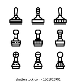 stamp icon isolated sign symbol vector illustration - Collection of high quality black style vector icons
