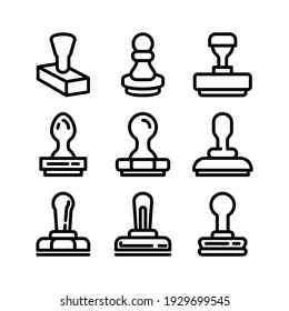 Briefmarkensymbol oder Logo einzeln auf Zeichen, Vektorgrafik - Kollektion von hochwertigen Vektorsymbol in schwarzem Stil
