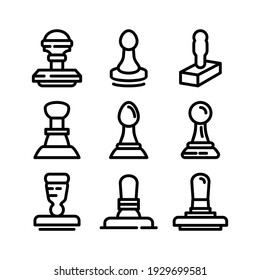 stamp icon or logo isolated sign symbol vector illustration - Collection of high quality black style vector icons
