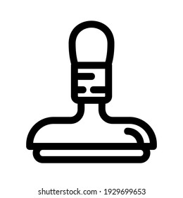 icono de sello o logotipo símbolo de signo aislado ilustración vectorial - iconos vectoriales de estilo negro de alta calidad

