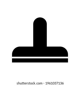 Briefmarkensymbol oder Logo einzeln auf Zeichensymbolen, Vektorgrafik - hochwertige Vektorsymbole mit schwarzem Hintergrund
