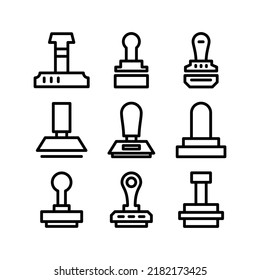 icono de sello o logotipo símbolo de signo aislado ilustración vectorial - Colección de iconos vectoriales de estilo negro de alta calidad
