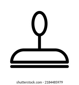 icono de sello o logotipo símbolo de signo aislado ilustración vectorial - iconos vectoriales de estilo negro de alta calidad
