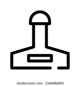 icono de sello o logotipo símbolo de signo aislado ilustración vectorial - iconos vectoriales de estilo negro de alta calidad

