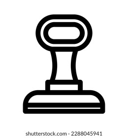 icono de sello o logotipo símbolo de signo aislado ilustración vectorial - iconos vectoriales de estilo negro de alta calidad