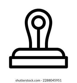 icono de sello o logotipo símbolo de signo aislado ilustración vectorial - iconos vectoriales de estilo negro de alta calidad