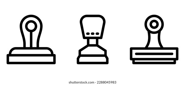 icono de sello o logotipo símbolo de signo aislado ilustración vectorial - iconos vectoriales de estilo negro de alta calidad