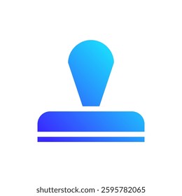 Stamp Icon with Modern Gradient Effect Design