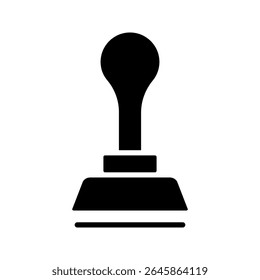 Stamp icon on white background