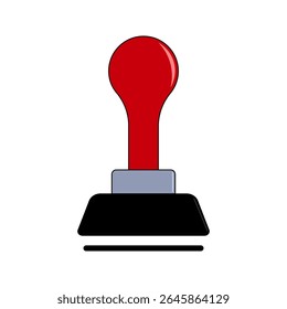 Stamp icon on white background