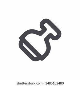 Stamp Icon With Outline Style
