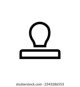 stamp icon outline vector eps illustration 