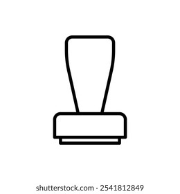 Icono de sello Vector de contorno para Web ui