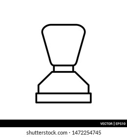 Stamp icon pictogram vector illustration logo template. EPS 10