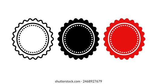 Stamp icon set. for mobile concept and web design. vector illustration