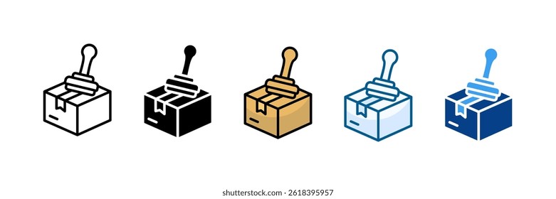 Stempelsymbolsatz - Sammlung mehrerer Stile