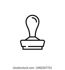 Stamp Icon Set Postal Illustrations for Mailing and Office Use