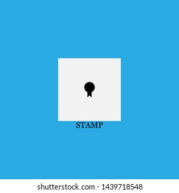 stamp icon sign signifier vector