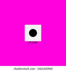 stamp icon sign signifier vector