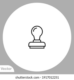 Stamp icon sign vector,Symbol, logo illustration for web and mobile