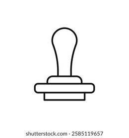 Stamp icon. simple thin line vector icon