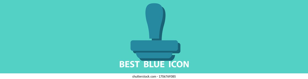 stamp icon stock vector illustration flat design.