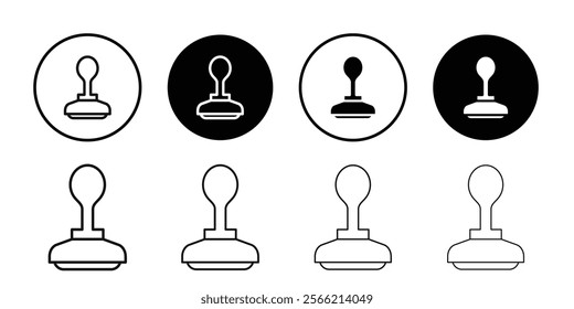stamp icon Symbol mark in filled style