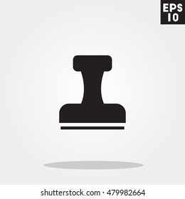 Stamp icon in trendy flat style isolated on grey background. Stamp symbol for your design, logo, UI. Vector illustration, EPS10.