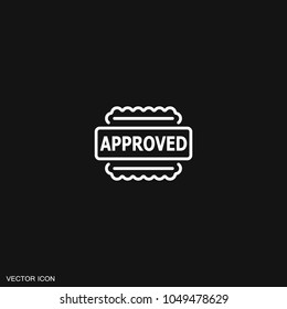 Stamp icon vector.