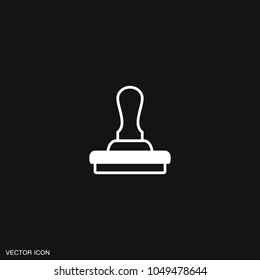 Stamp icon vector.