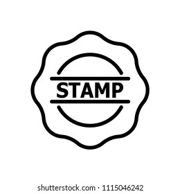 Stamp icon vector