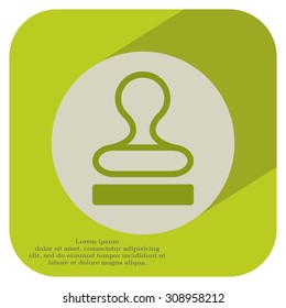 Stamp icon vector