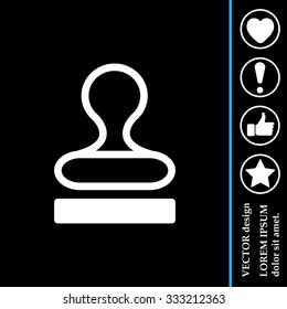 Stamp icon vector